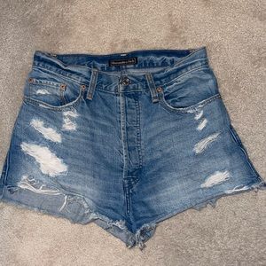 Abercrombie High waisted Jean shorts